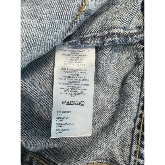 We The Free Free People Rumors Denim Jacket Acid Wash NWOT Size M - Picture 3 of 6